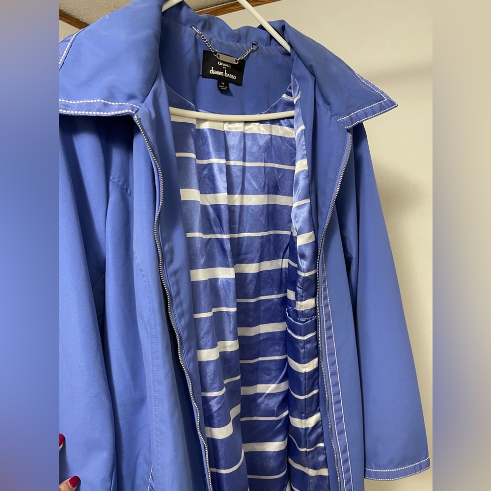 ❄️🌬️Women’s 1X Coat Blue Dennis Basso ❄️🌬️